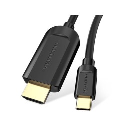 Cable Vention Tipo-C a HDMI 2m Negro Cable Vention Tipo-C a HDMI 2m Negro